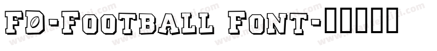 FD-Football Font字体转换